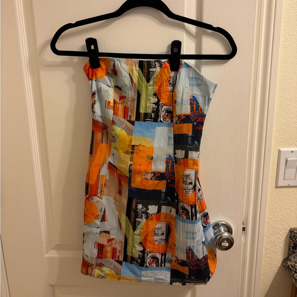 graphic mini dress from peppermayo